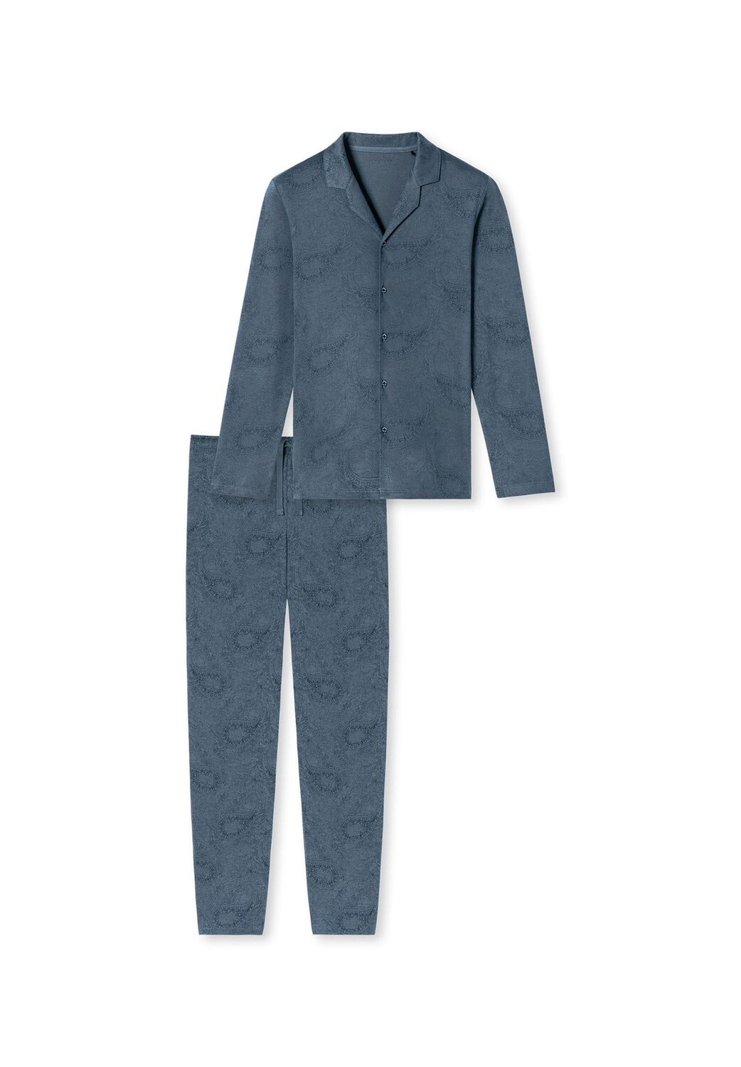 Тонкая пижама интерлок SCHIESSER, цвет Jeansblau 
Тонкая пижама интерлок SCHIESSER, цвет Jeansblau