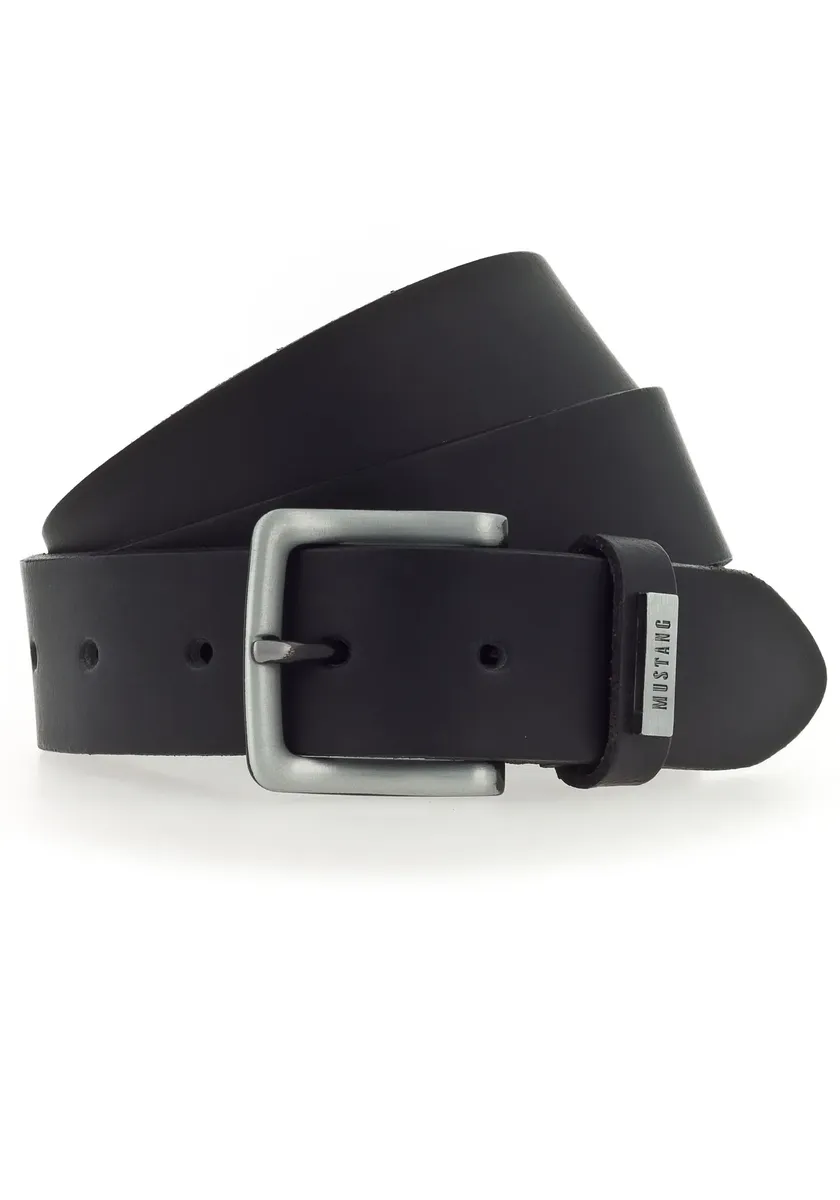 Ремень MUSTANG кожаный, с металлическим логотипом на петле, черный
Ремень MUSTANG кожаный, с металлическим логотипом на петле, черный