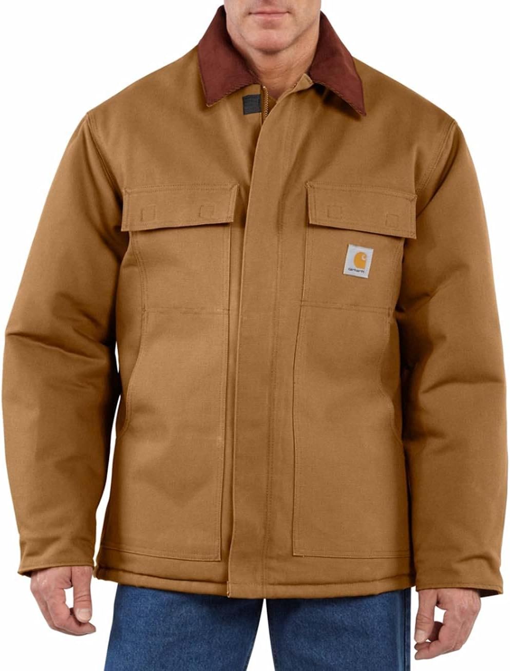 Мужская традиционная куртка свободного кроя Carhartt с утеплителем из плотной утки, Carhartt Brown
Мужская традиционная куртка свободного кроя Carhartt с утеплителем из плотной утки, Carhartt Brown