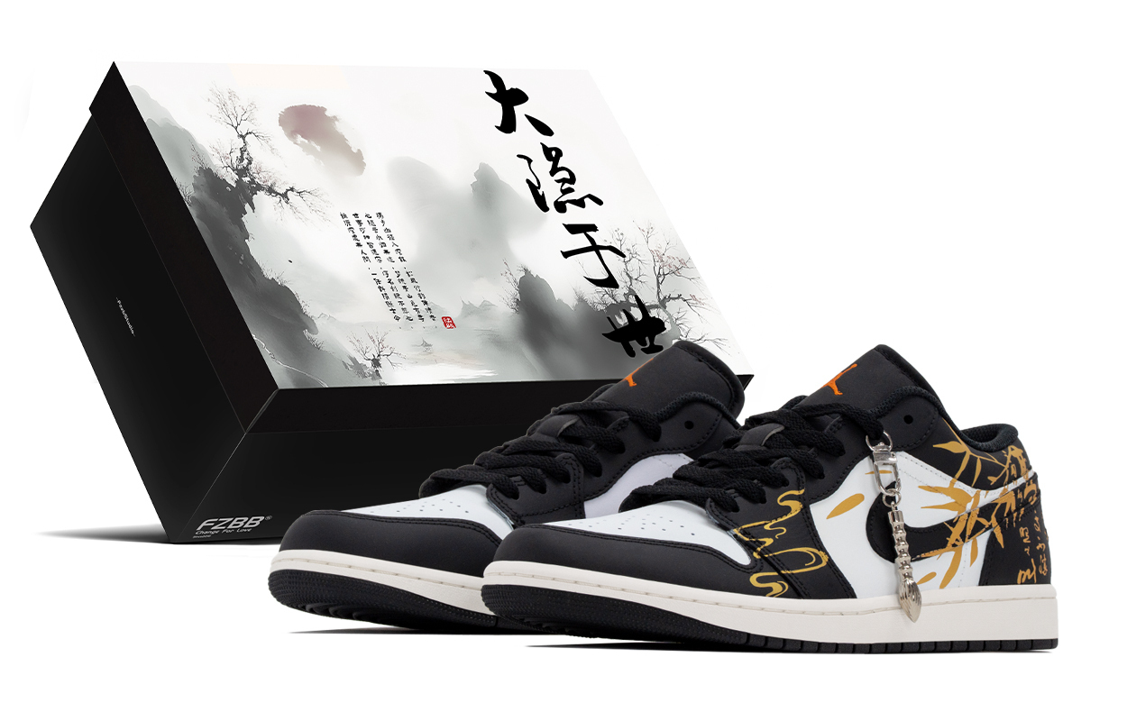 Jordan Кроссовки Air 1 Box, Feng Street Brocade, износостойкие низкие винтажные баскетбольные кроссовки для мужчин, черный с золотыми вставками
Jordan Кроссовки Air 1 Box, Feng Street Brocade, износостойкие низкие винтажные баскетбольные кроссовки для мужчин, черный с золотыми вставками