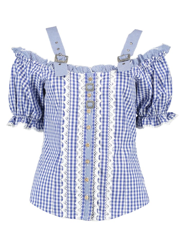 Традиционная блузка Ximira средне-синего цвета OS-Trachten
Традиционная блузка Ximira средне-синего цвета OS-Trachten