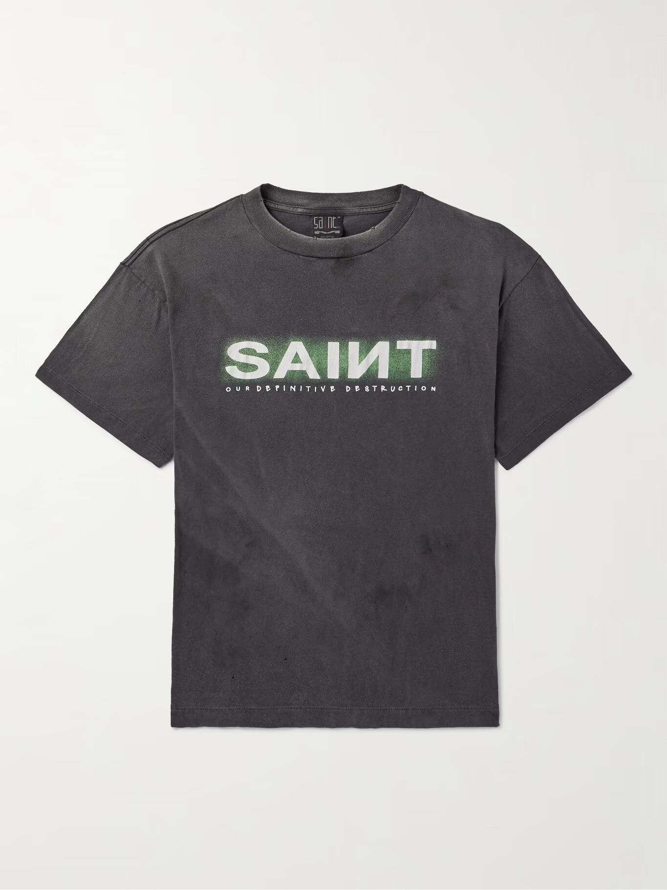 Футболка из хлопкового джерси с принтом логотипа и потертостями SAINT MXXXXXX, темно-серый
Футболка из хлопкового джерси с принтом логотипа и потертостями SAINT MXXXXXX, темно-серый