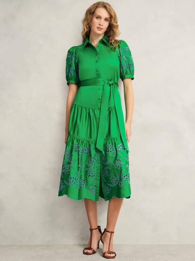 Платье-рубашка с пышными рукавами-розетками Hobbs, цвет Cilantro Green
Платье-рубашка с пышными рукавами-розетками Hobbs, цвет Cilantro Green