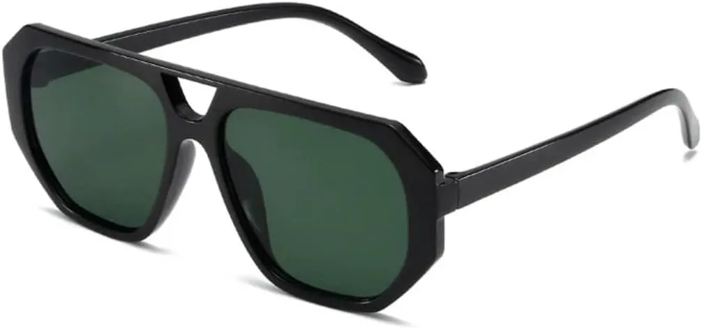 Классические солнцезащитные очки с двойной перемычкой для женщин и мужчин, модные, в крупной оправе, с защитой от УФ-излучения UV400 VRTRFFTR, Black-green
Классические солнцезащитные очки с двойной перемычкой для женщин и мужчин, модные, в крупной оправе, с защитой от УФ-излучения UV400 VRTRFFTR, Black-green