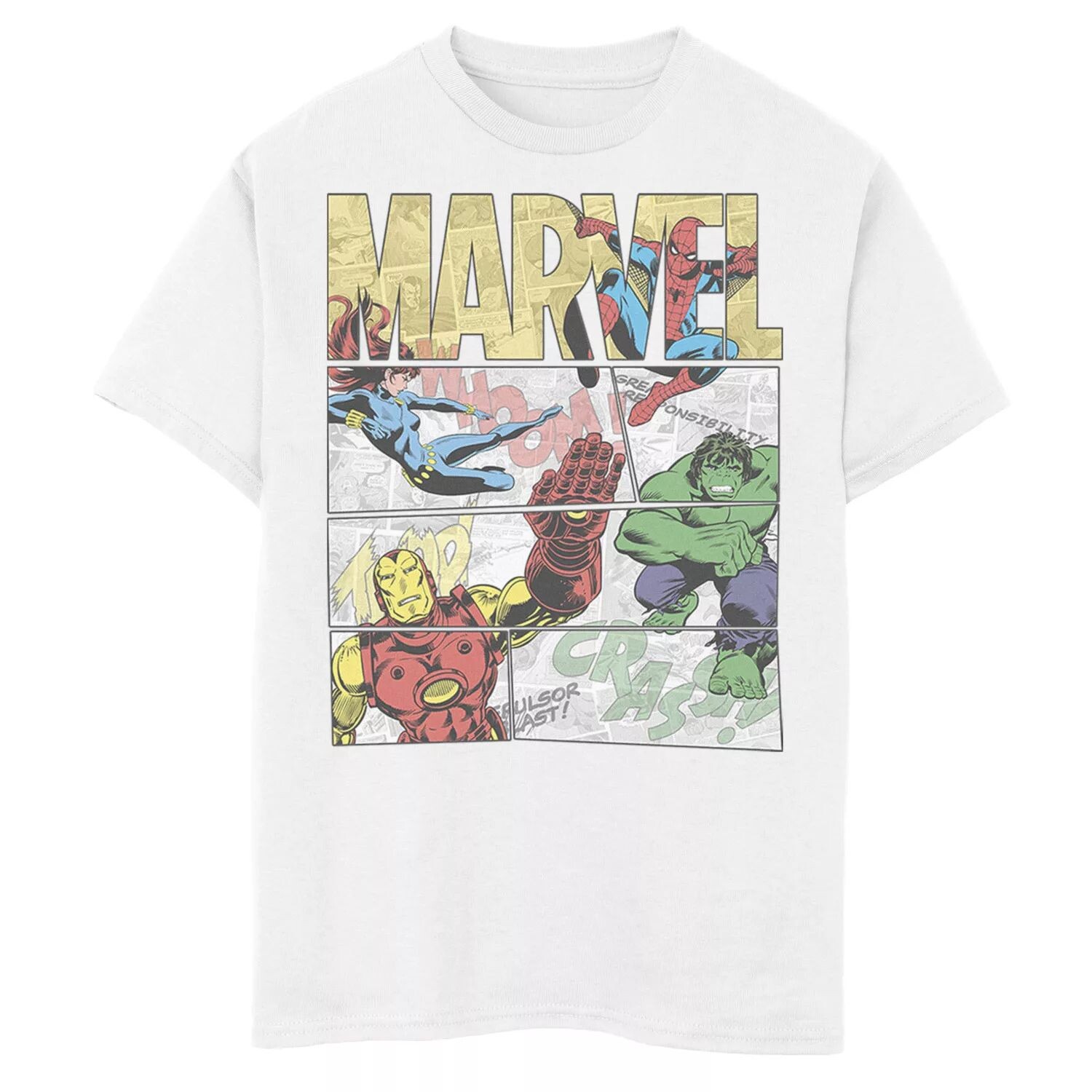 Футболка с графическим рисунком в стиле ретро «Мстители» для мальчиков 8–20 лет Marvel
Футболка с графическим рисунком в стиле ретро «Мстители» для мальчиков 8–20 лет Marvel