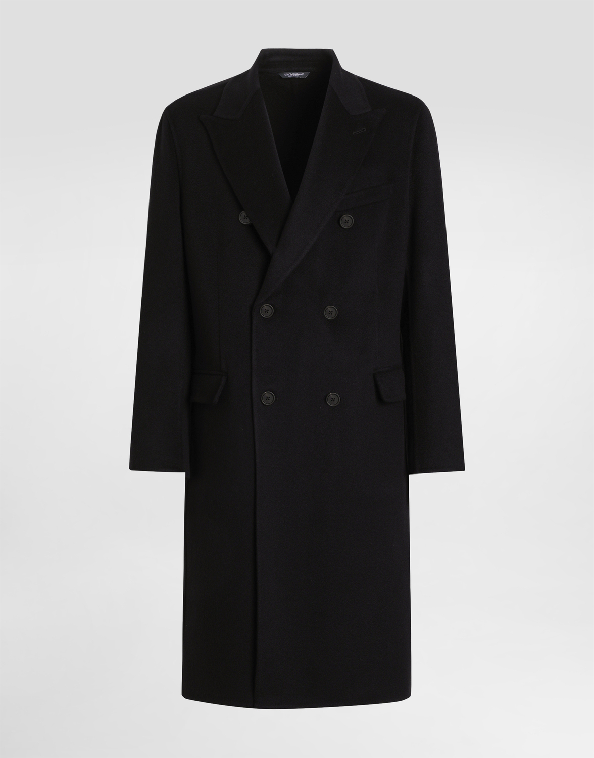 Двубортное кашемировое пальто Dolce & Gabbana, черный
Двубортное кашемировое пальто Dolce & Gabbana, черный