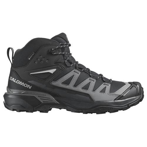 Кроссовки Salomon X Ultra 360 Mid, чёрные, серые, GORE-TEX
Кроссовки Salomon X Ultra 360 Mid, чёрные, серые, GORE-TEX