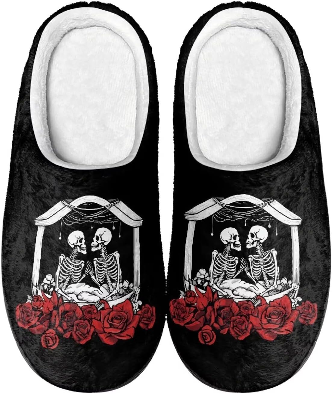 Мужские тапочки Qoiuvncy с принтом скелета, зимние плюшевые меховые тапочки, удобные, с антискользящей подошвой, теплые хлопковые шлепанцы для дома, Two Skeletons
Мужские тапочки Qoiuvncy с принтом скелета, зимние плюшевые меховые тапочки, удобные, с антискользящей подошвой, теплые хлопковые шлепанцы для дома, Two Skeletons