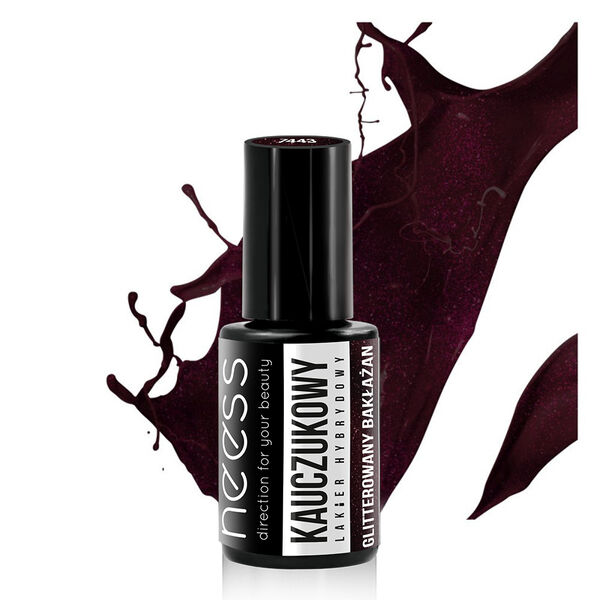 Каучуковый гибридный лак для ногтей с блестками баклажан, 4 мл Neess, цвет glitterowany bakłażan
Каучуковый гибридный лак для ногтей с блестками баклажан, 4 мл Neess, цвет glitterowany bakłażan