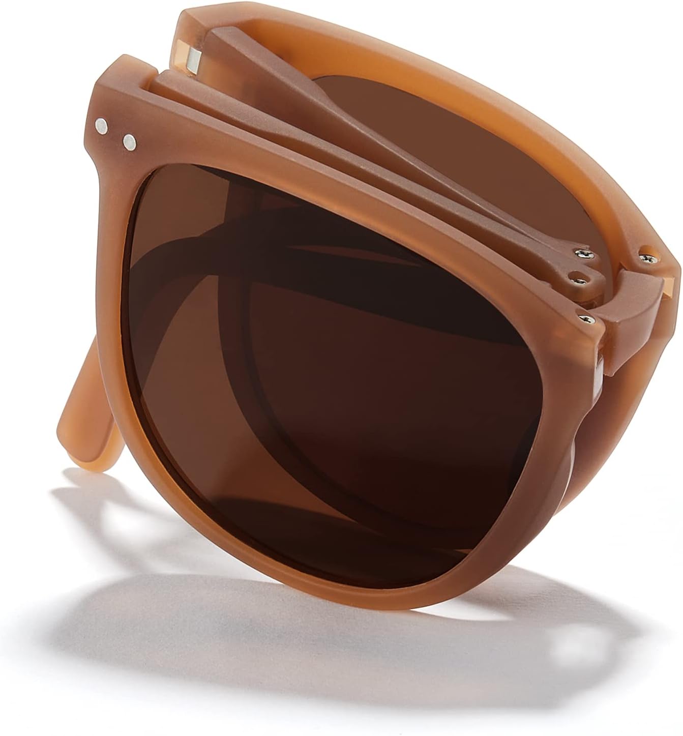 Круглые складные солнцезащитные очки Cyxus для женщин и мужчин, поляризованные, с защитой от УФ-излучения UV 400, складные солнцезащитные очки, Light Brown/ Brown-1019
Круглые складные солнцезащитные очки Cyxus для женщин и мужчин, поляризованные, с защитой от УФ-излучения UV 400, складные солнцезащитные очки, Light Brown/ Brown-1019