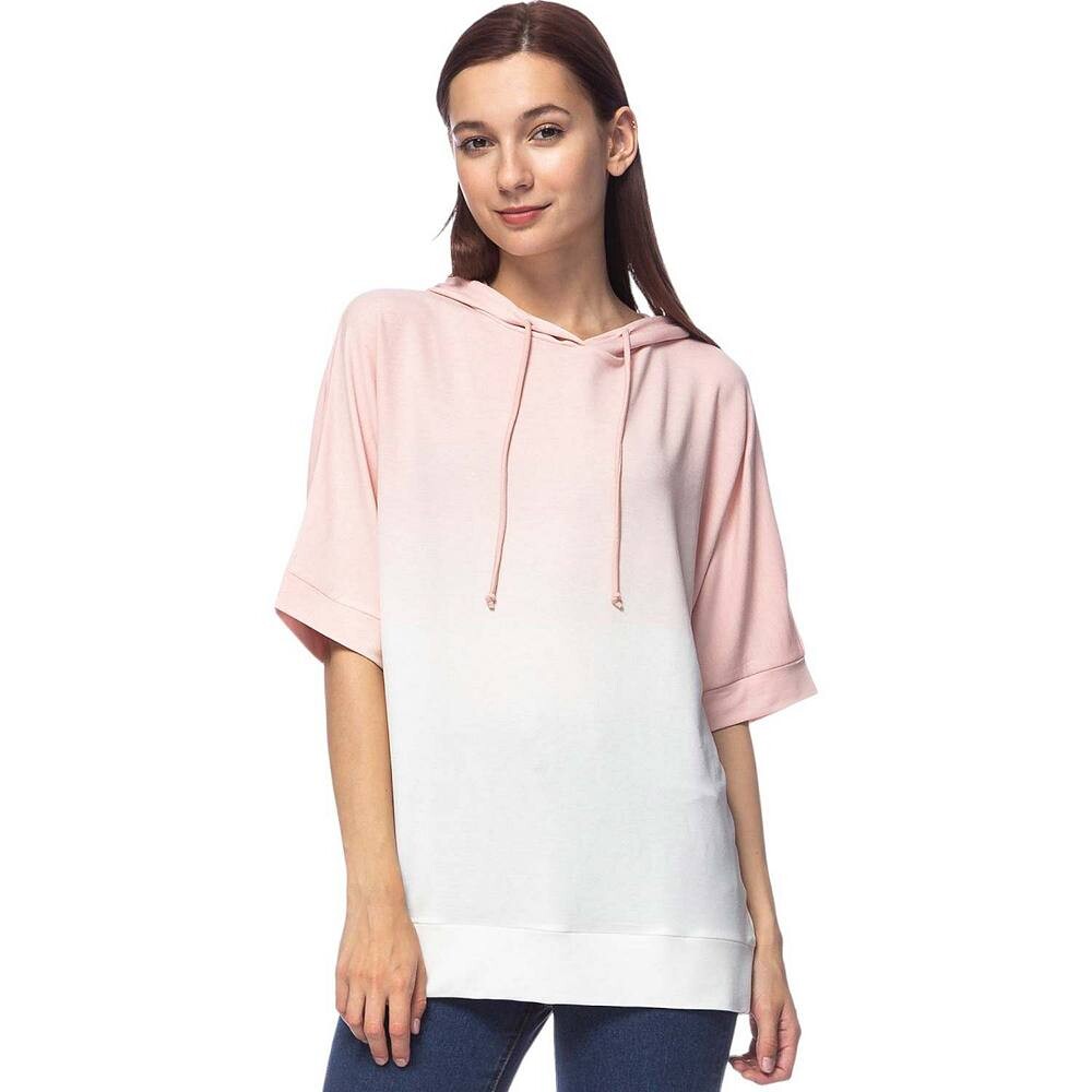 Женская толстовка с короткими рукавами и омбре тай-дай Anna-Kaci, розовый
Женская толстовка с короткими рукавами и омбре тай-дай Anna-Kaci, розовый