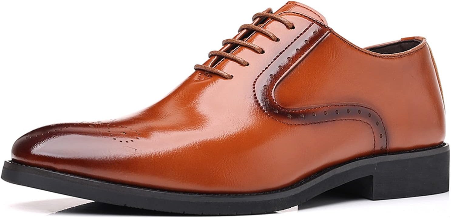 Мужские туфли KYOESCAI Классические дерби с шнуровкой, броги, формальные оксфорды, стильные туфли с крылышками, деловые повседневные туфли, коричневый
Мужские туфли KYOESCAI Классические дерби с шнуровкой, броги, формальные оксфорды, стильные туфли с крылышками, деловые повседневные туфли, коричневый