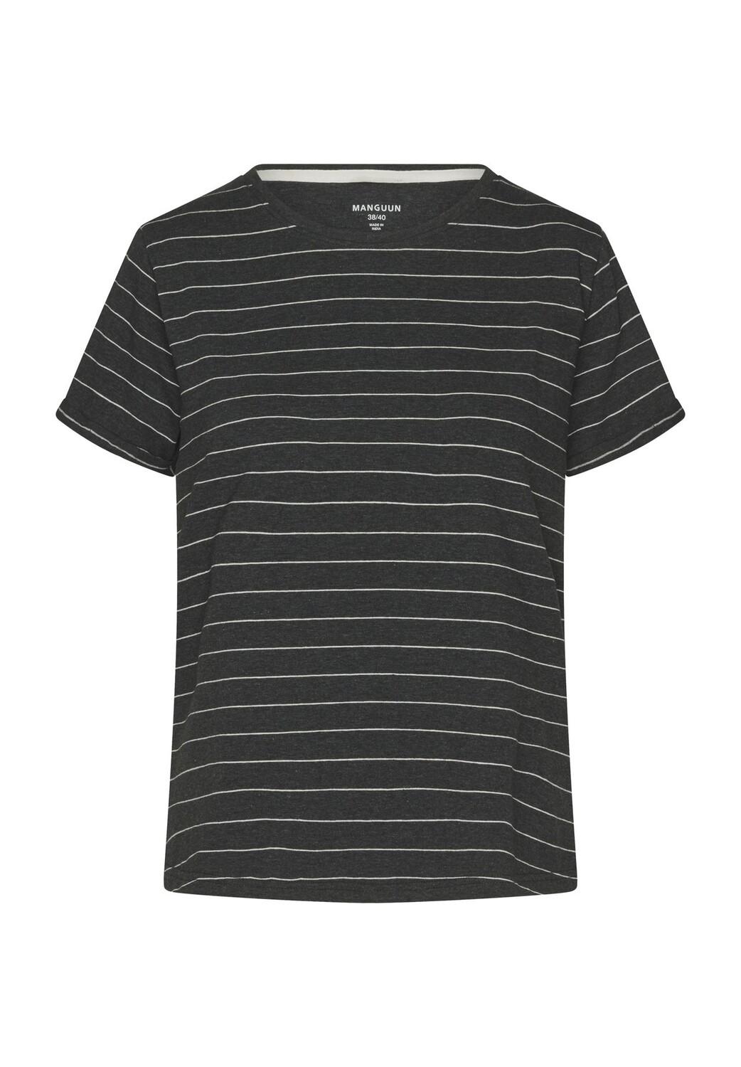 Рубашка для сна, с коротким рукавом, в полоску, из смесового хлопка, женская Manguun, цвет Anthra Melange
Рубашка для сна, с коротким рукавом, в полоску, из смесового хлопка, женская Manguun, цвет Anthra Melange