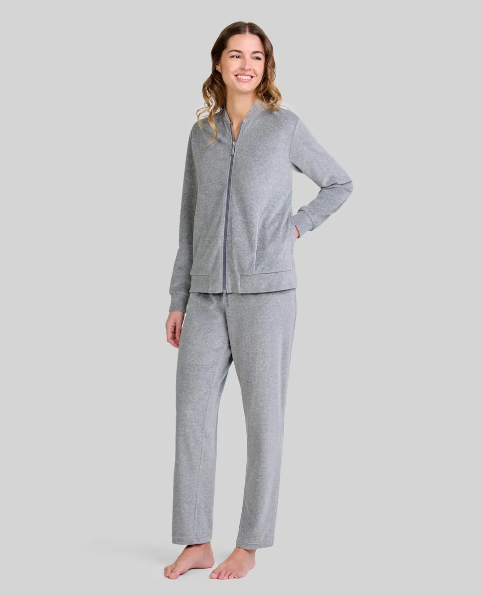 Женская длинная пижама из бархата Lohe, серый
Женская длинная пижама из бархата Lohe, серый