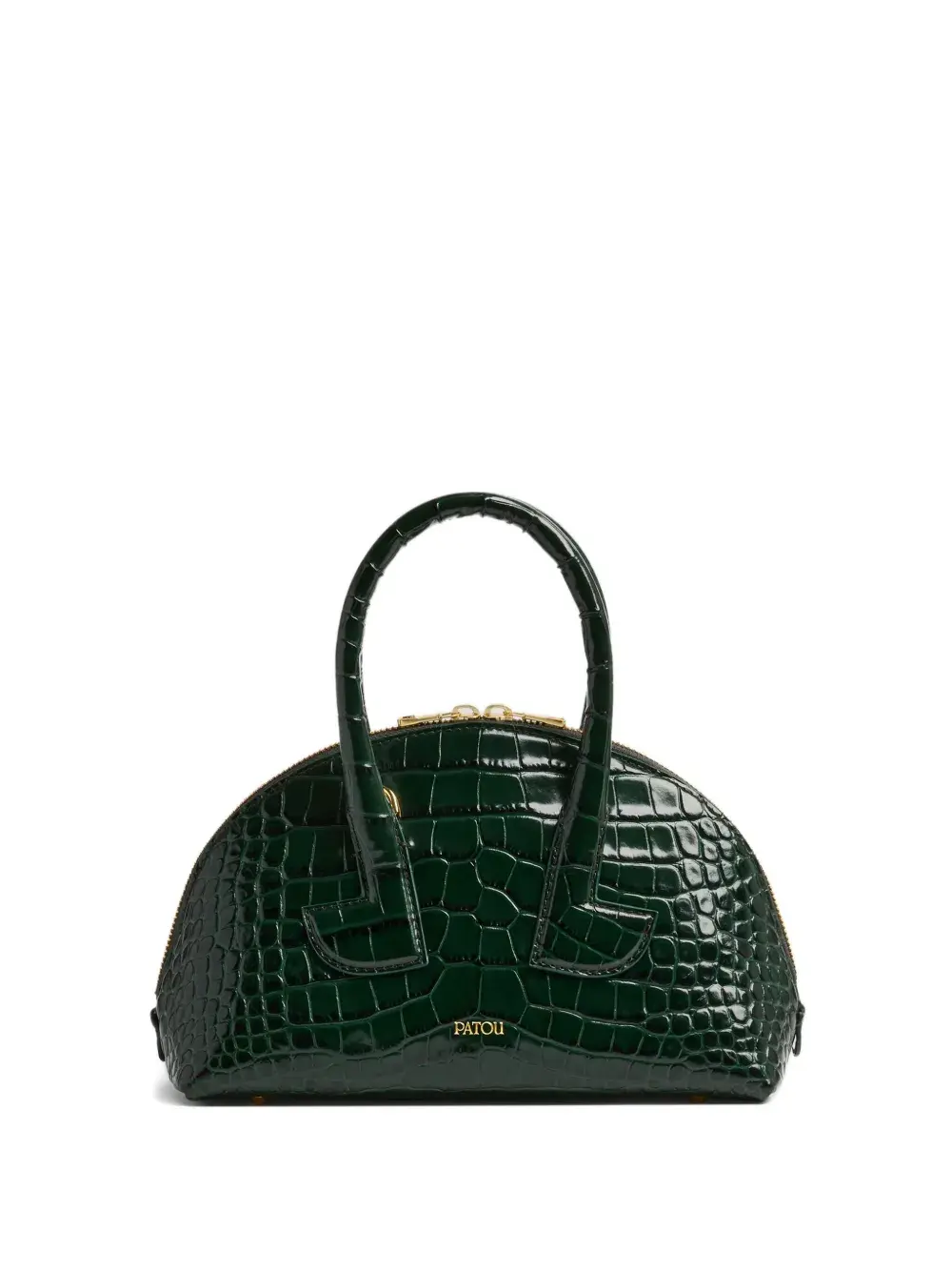 Сумка Le Bowling с тиснением под кожу крокодила PATOU, зеленый
Сумка Le Bowling с тиснением под кожу крокодила PATOU, зеленый