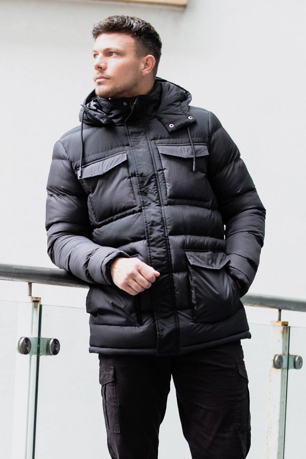 Пуховая куртка Windsurf из смешанной ткани с капюшоном Brave Soul, черный
Пуховая куртка Windsurf из смешанной ткани с капюшоном Brave Soul, черный