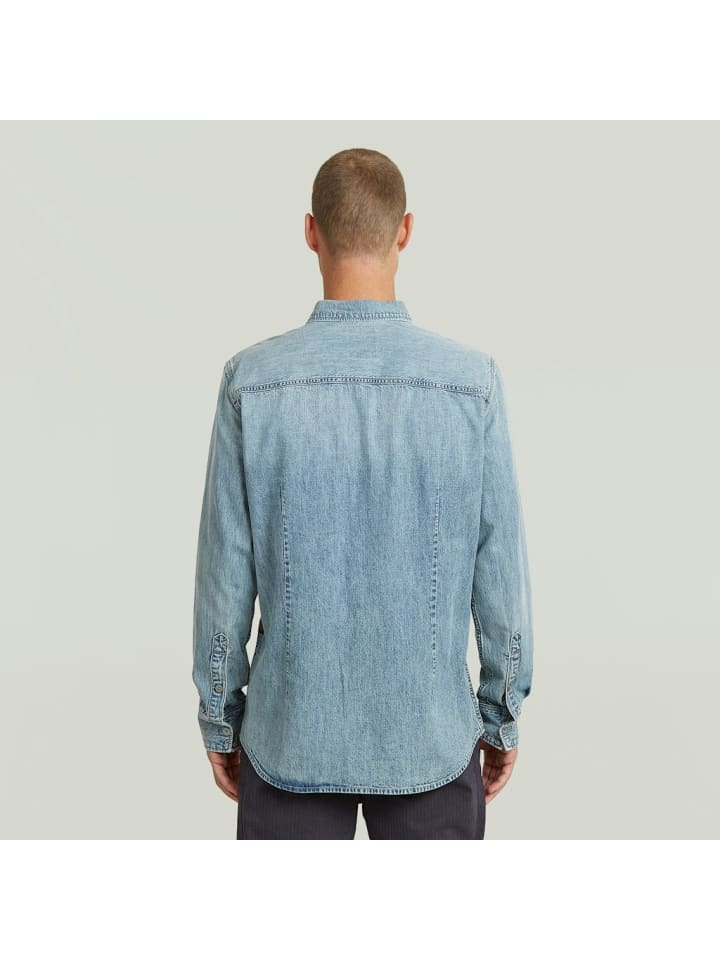 Рубашка с длинными рукавами цвета выгоревшего на солнце тихоокеанского синего цвета G-Star Raw
Рубашка с длинными рукавами цвета выгоревшего на солнце тихоокеанского синего цвета G-Star Raw