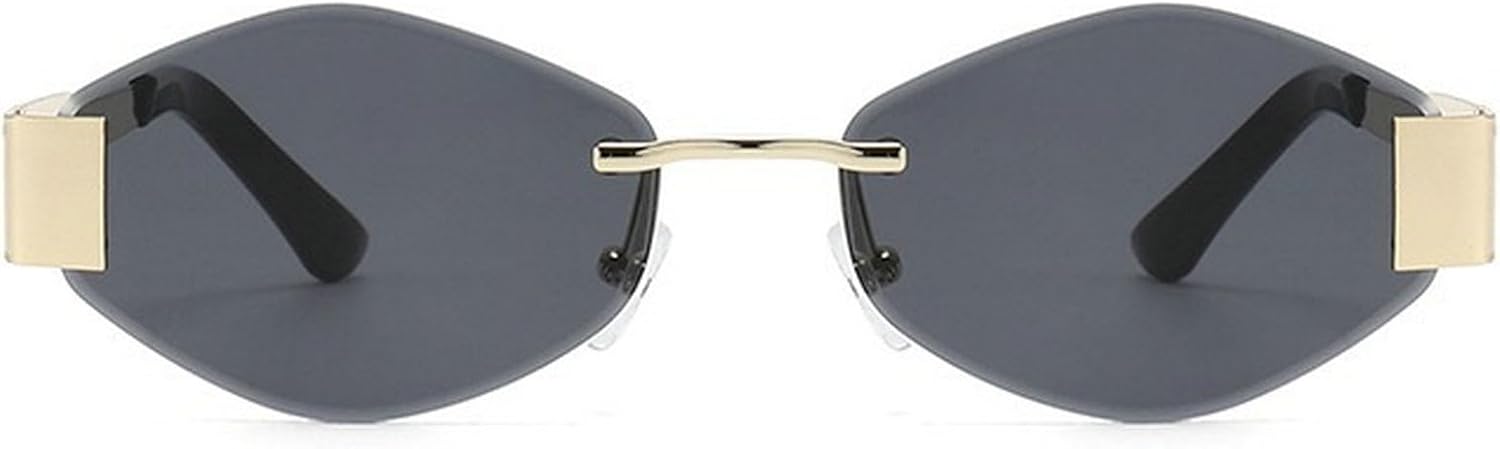 Женские солнцезащитные очки в шестиугольной оправе без оправы, модель 2025, роскошные, модные, в стиле панк, многоугольные, без оправы, металлические линзы mincl, Black
Женские солнцезащитные очки в шестиугольной оправе без оправы, модель 2025, роскошные, модные, в стиле панк, многоугольные, без оправы, металлические линзы mincl, Black