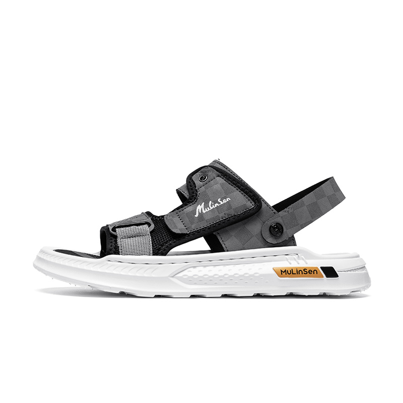 Mulinsen Пляжные сандалии мужские коричневые/серые/черные - серые, цвет Gray 
Mulinsen Пляжные сандалии мужские коричневые/серые/черные - серые, цвет Gray