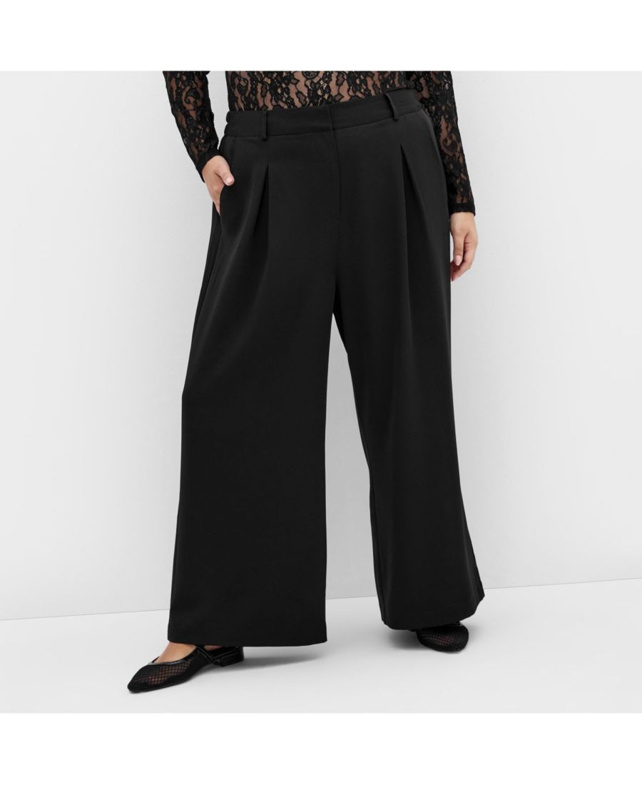 Брюки Jordan больших размеров с широкими штанинами для невысоких женщин CITY CHIC, Black
Брюки Jordan больших размеров с широкими штанинами для невысоких женщин CITY CHIC, Black