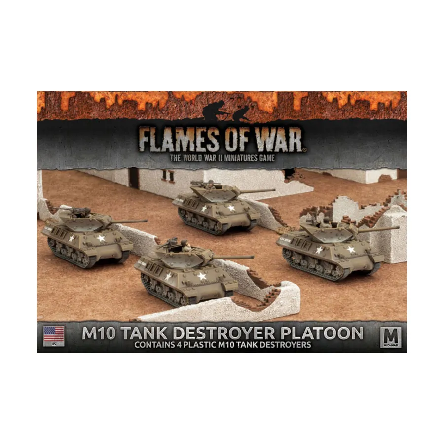 Взвод истребителей танков M10 (3-е издание), Flames of War - WWII - United States - Tanks (4th Edition)
Взвод истребителей танков M10 (3-е издание), Flames of War - WWII - United States - Tanks (4th Edition)