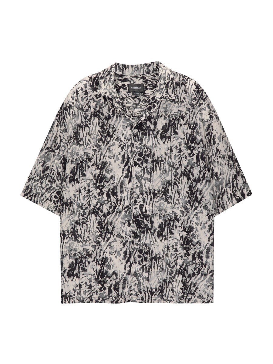 Удобная рубашка на пуговицах Pull&Bear, черный
Удобная рубашка на пуговицах Pull&Bear, черный