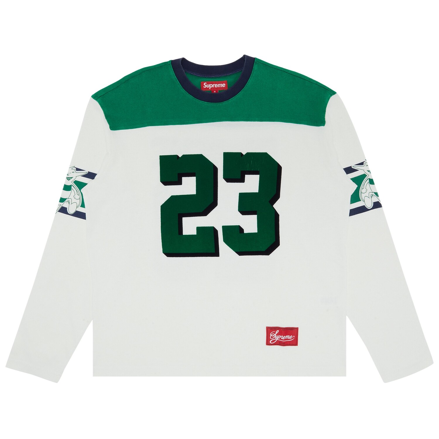 Футбольная футболка с длинными рукавами Supreme Bumblebee, цвет Белый 
Футбольная футболка с длинными рукавами Supreme Bumblebee, цвет Белый