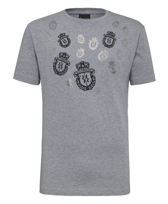 Футболка с круглым вырезом и гербом Billionaire, серый
Футболка с круглым вырезом и гербом Billionaire, серый