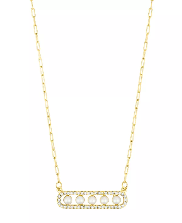 Регулируемое ожерелье из искусственного жемчуга с паве Adornia, gold
Регулируемое ожерелье из искусственного жемчуга с паве Adornia, gold