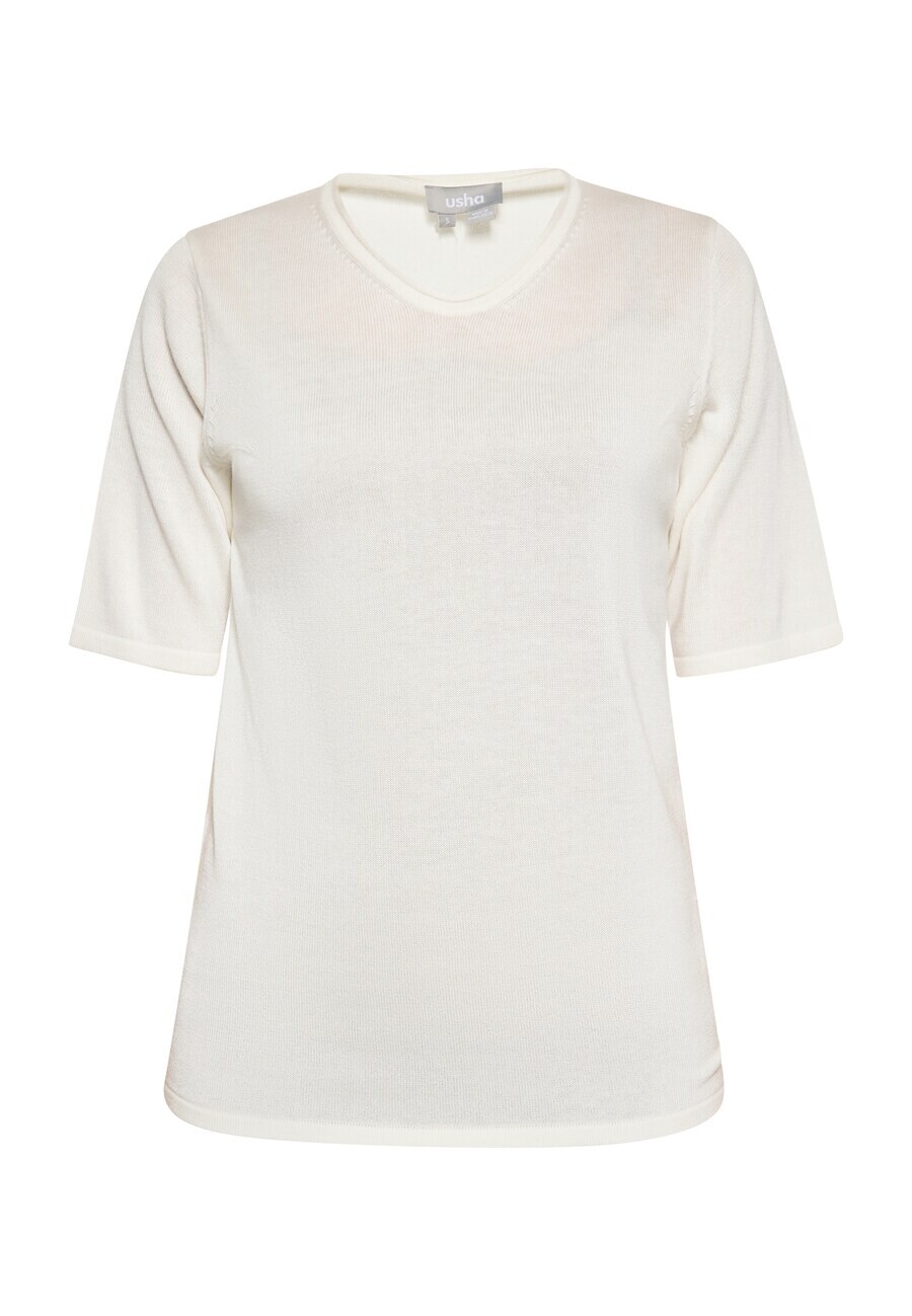 Тонкий вязаный свитер Usha Sweater, белый
Тонкий вязаный свитер Usha Sweater, белый