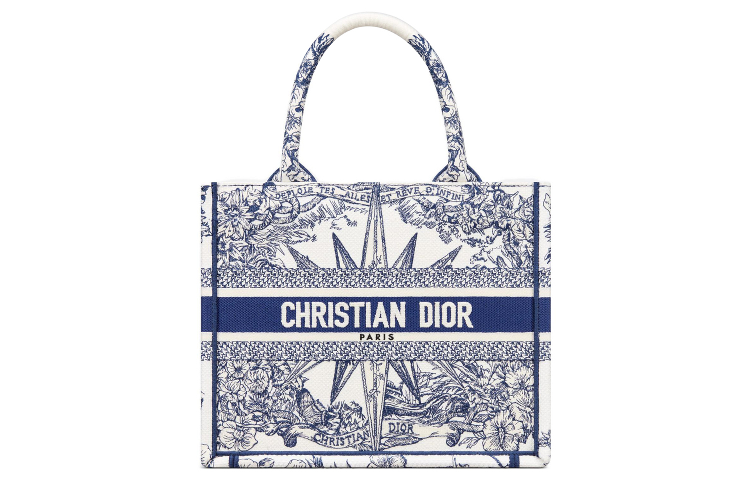 Сумка-шоппер BookTote с вышивкой, маленькая женская сумка DIOR сине-белая
Сумка-шоппер BookTote с вышивкой, маленькая женская сумка DIOR сине-белая