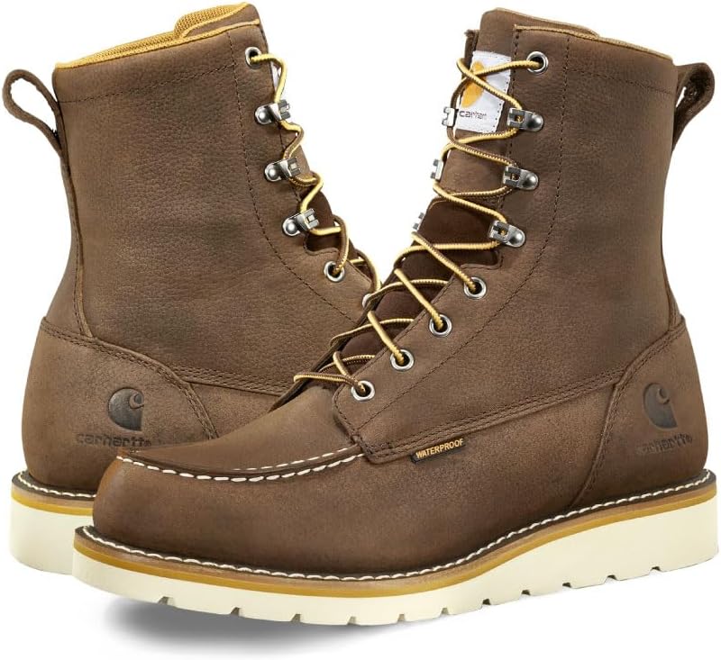 Мужские водонепроницаемые ботинки Carhartt Moc с мягким носком и танкеткой высотой 8 дюймов, Dark Brown
Мужские водонепроницаемые ботинки Carhartt Moc с мягким носком и танкеткой высотой 8 дюймов, Dark Brown