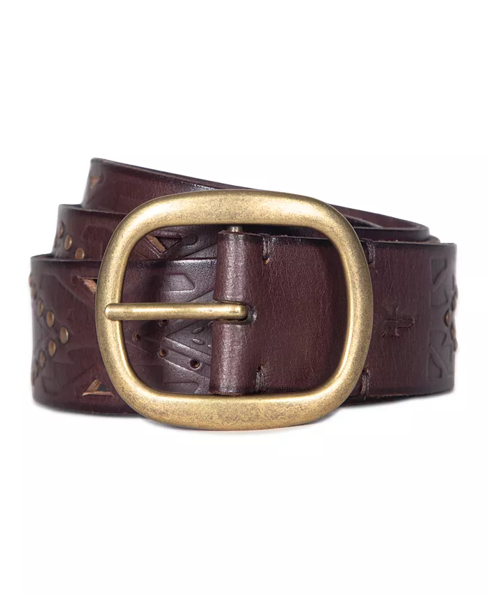 Женский пояс с тиснением в юго-западном стиле Frye, коричневый
Женский пояс с тиснением в юго-западном стиле Frye, коричневый