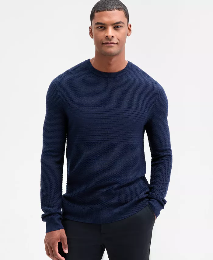 Мужской свитер с длинным рукавом и фактурным воротником-гольф Alfani, синий
Мужской свитер с длинным рукавом и фактурным воротником-гольф Alfani, синий