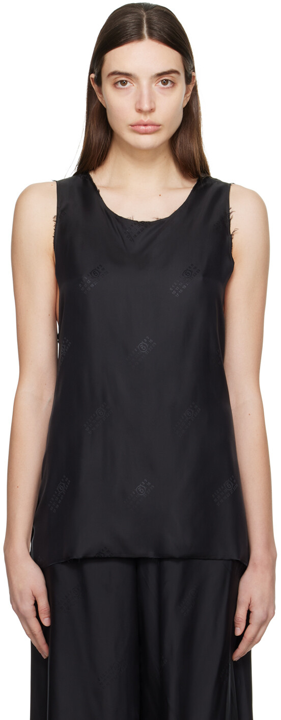 Черная майка с необработанными краями Mm6 Maison Margiela
Черная майка с необработанными краями Mm6 Maison Margiela