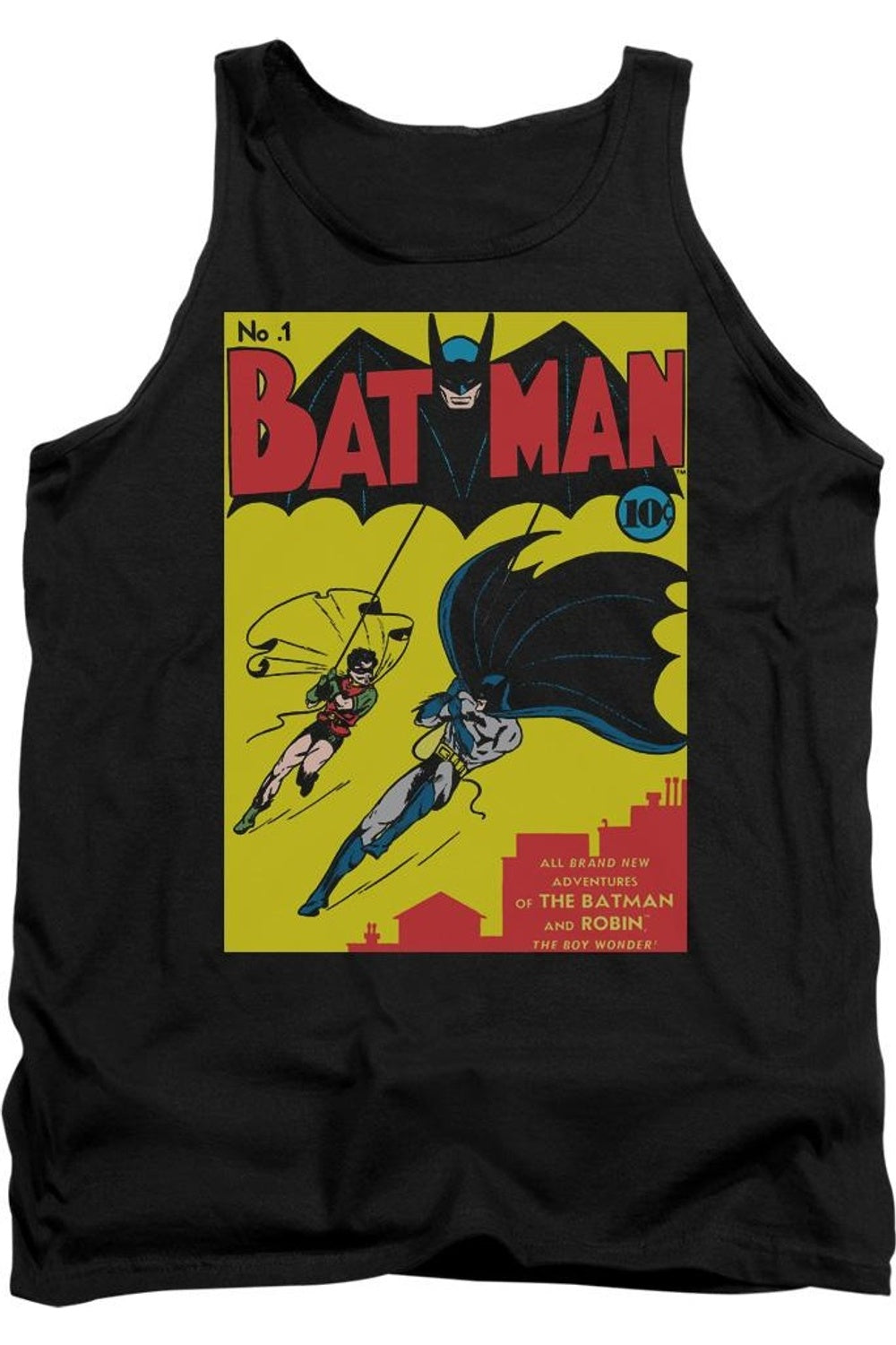 Бэтмен Первый Взрослый Майка Gildan, черный
Бэтмен Первый Взрослый Майка Gildan, черный