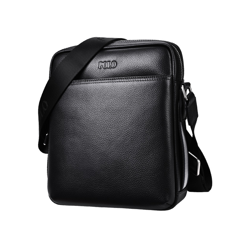 Кожаная сумка-кошелек мужская через плечо среднего размера черный POLO
Кожаная сумка-кошелек мужская через плечо среднего размера черный POLO