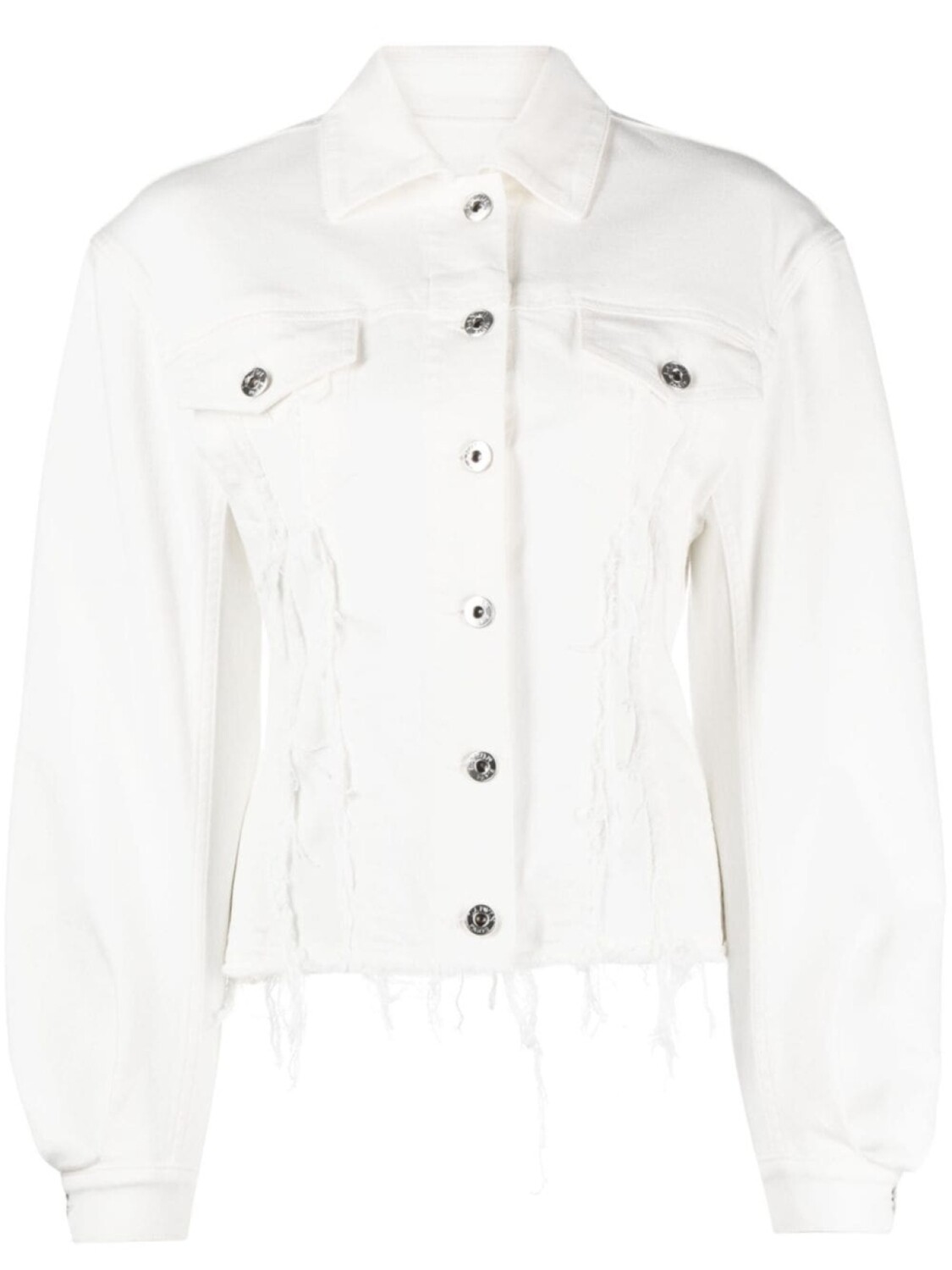 Lanvin джинсовая куртка с эффектом потертости, белый
Lanvin джинсовая куртка с эффектом потертости, белый