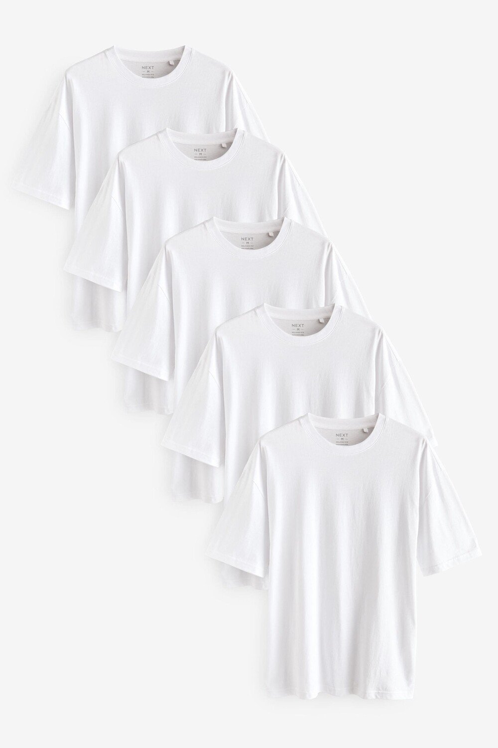 Футболки свободного кроя из 100% хлопка, 5 шт в упаковке Next, белый
Футболки свободного кроя из 100% хлопка, 5 шт в упаковке Next, белый