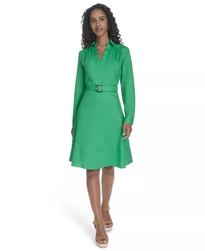 Женское платье с V-образным вырезом и длинными рукавами силуэта А-силуэт Calvin Klein, синий
Женское платье с V-образным вырезом и длинными рукавами силуэта А-силуэт Calvin Klein, синий