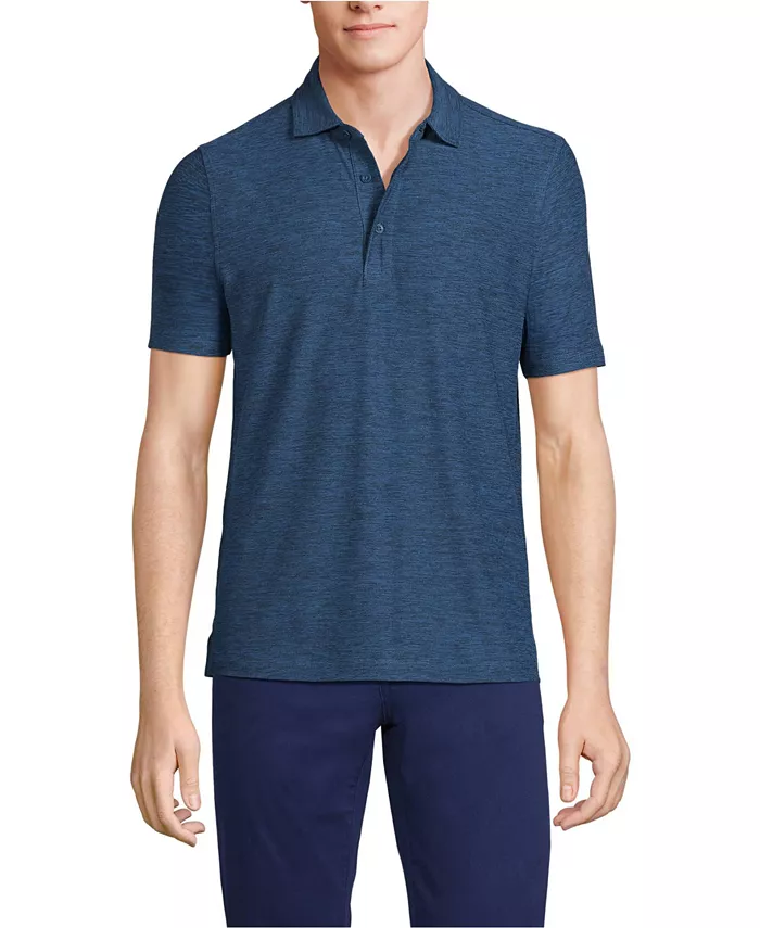 Мужская поло с коротким рукавом Flex Performance и составным кокеткой Lands' End, синий
Мужская поло с коротким рукавом Flex Performance и составным кокеткой Lands' End, синий