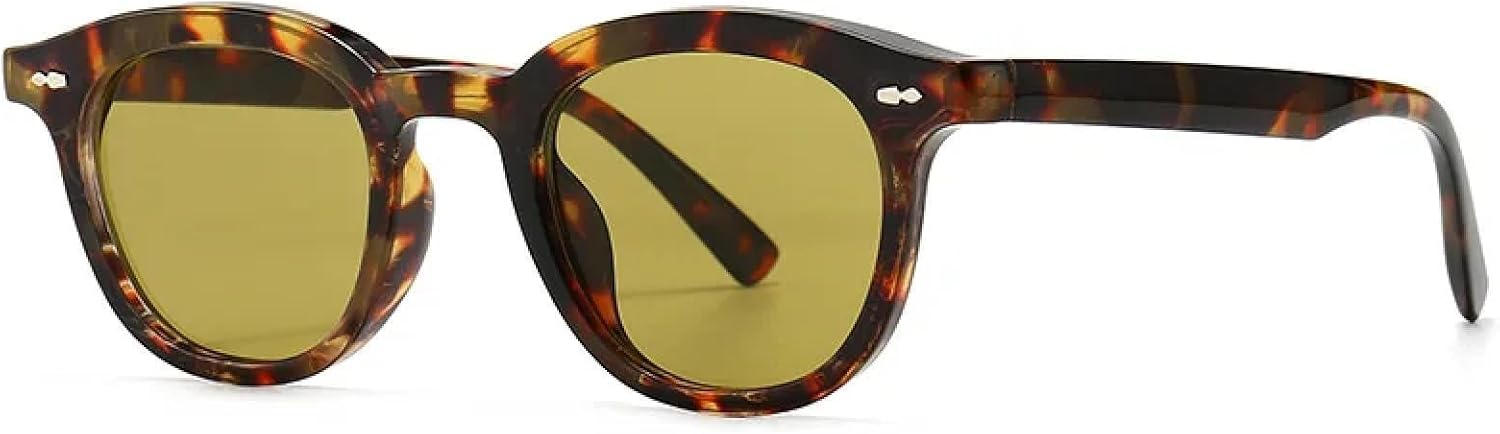 Модные винтажные классические солнцезащитные очки с заклепками для женщин и мужчин, роскошные, в стиле панк, популярные, с защитой от УФ-излучения UV400 TYUVIVO, Leopard Khaki
Модные винтажные классические солнцезащитные очки с заклепками для женщин и мужчин, роскошные, в стиле панк, популярные, с защитой от УФ-излучения UV400 TYUVIVO, Leopard Khaki