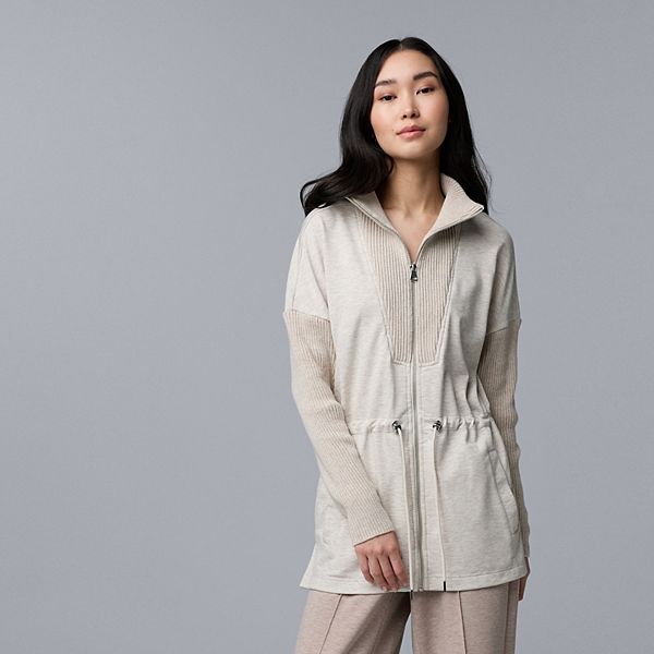 Женский свитер с капюшоном на молнии и шнурком Simply Vera Vera Wang, Fossil Heather
Женский свитер с капюшоном на молнии и шнурком Simply Vera Vera Wang, Fossil Heather