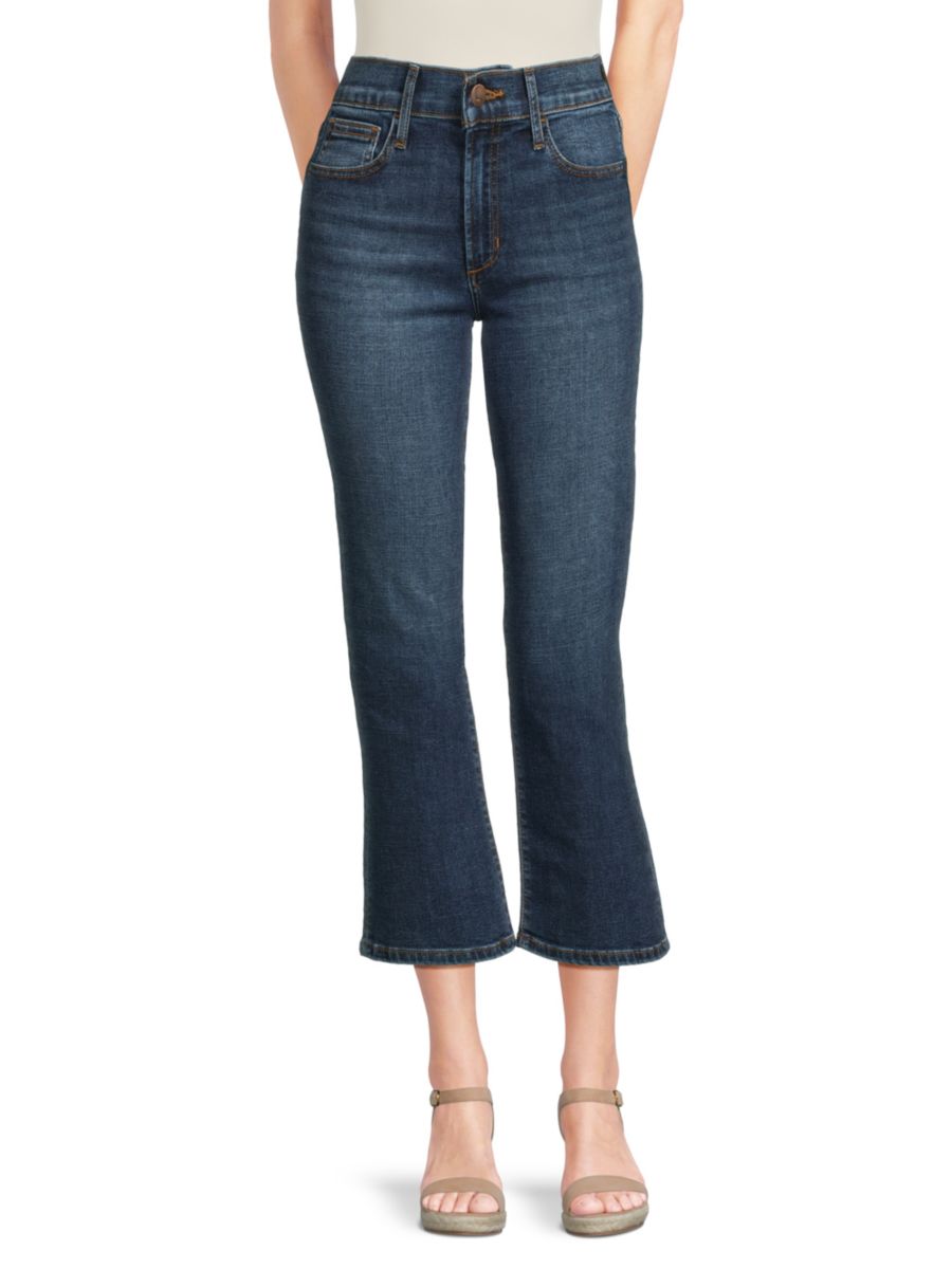 Укороченные джинсы Bootcut с высокой талией Joe's Jeans, синий
Укороченные джинсы Bootcut с высокой талией Joe's Jeans, синий