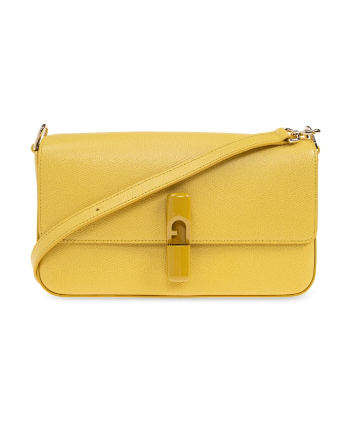 Маленькая иридная сумка через плечо Furla, желтый
Маленькая иридная сумка через плечо Furla, желтый