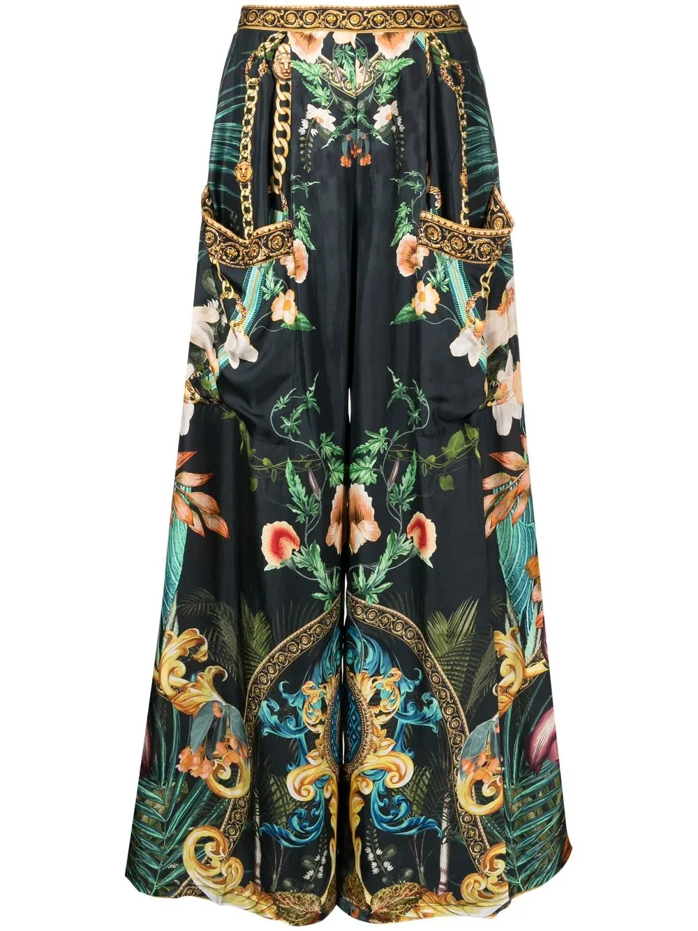 Широкие брюки с графичным принтом Camilla, черный
Широкие брюки с графичным принтом Camilla, черный