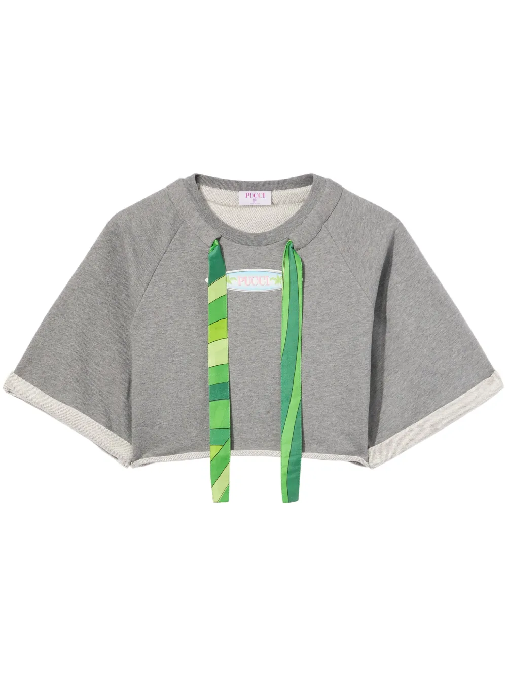 Укороченный топ Pucci, серый
Укороченный топ Pucci, серый