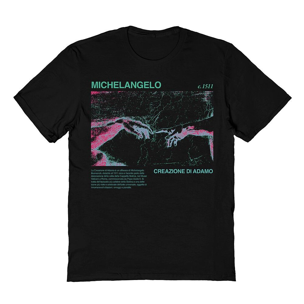 Мужская футболка Michaelangelo Michelangelo Creation Adam Licensed Character, черный
Мужская футболка Michaelangelo Michelangelo Creation Adam Licensed Character, черный