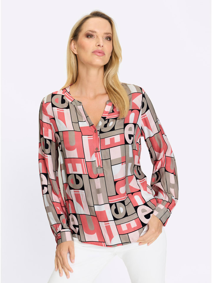 Блузка с принтом в кунжутно-коралловом цвете Heine
Блузка с принтом в кунжутно-коралловом цвете Heine