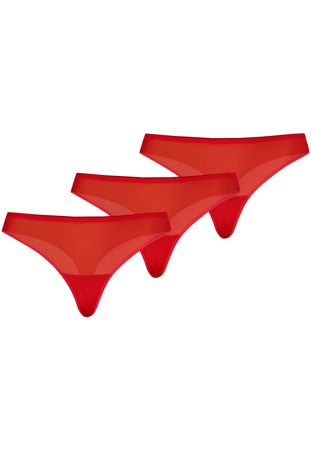 Стринги Teyli 3 шт: Mesh Tanga Nikola, красный 
Стринги Teyli 3 шт: Mesh Tanga Nikola, красный